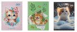 Щоденник шкільний FURRY CAT, А5, 40 арк, м'яка обкл., скоба, глянц.ламін., SMART Line