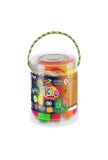 Креативна творчість "Тісто для ліплення "FLUORIC" туба 8 кольорів укр (12) Danko Toys