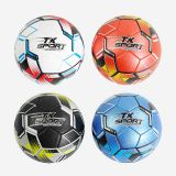Мяч футбольный "TK Sport", 4 вида, вес 350-370 грамм, материал TPE, баллон резиновый /60/
