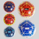 Мяч футбольный 5 видов, вес 280 грамм, резиновый баллон, материал PVC, размер №5 /100/