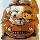 Набір для розпису по номерах. "Дружня подорож" 40х40см