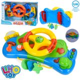 Автотренажер 29см,навчальний,муз-звук(укр), світ,2кол,бат,кор, 32-20-8,5см /24/