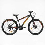Велосипед Спортивний Corso «Skywalker» 26" дюймів рама сталева 15’’, перемикачі SunRun, 21 швидкість, зібран на 75% /1/