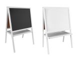 Мольберт 2-стор. з полицею, магнітний МІНІ 82*54см (поле 50*40см), фарбований білий
