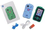 Смартфон "KidPhone Dino" з камерою та іграми (синій/зелений) в кор.14*9*4см /50/