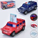 Джип поліція, 26,5см, 2в1(скарбничка), затягує купюри, отвір для монет, музика, звук, світло, їздить, 2 кольори, на бат-ці, в кор-ці, 27-13-11,5см /24/ Джип поліція, 26,5см, 2в1(скарбничка), затягує купюри, отвір для монет, музика, звук, світло, їздить, 2 кольори, на бат-ці, в кор-ці, 27-13-11,5см /24/