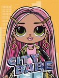 Набір для розпису по номерах для дітей "L.O.L. Surprise! O.M.G. City Babe" 30х40 см