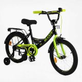 Велосипед 18" дюймів 2-х колісний "CORSO" MAXIS ручне гальмо, дзвіночок, додаткові колеса, ЗІБРАНИЙ НА 75%, в кор. /1/