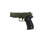 Страйкбольний пістолет Galaxy Sig Sauer 226 метал зелений, вага - 700 гр, в кор. /24/