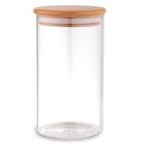 Банка з бамбуковою кришкою 1.35л 10*20см R33415 /50/