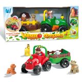 Трактор музичний "WToys", ОЗВУЧ.УКР. МОВОЮ, підсвічування фар, віршики, казки, пісні, назви і звуки тварин, рух вперед, в кор. /12-2/