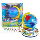 Диво-глобус "WToys", ОЗВУ. УКР. МОВОЮ, 7 віршів, 7 пісень, 10 казок, ноти, цифри, сортер, намистини, підсвічування, в кор. /12/