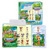 Інтерактивна книга "Світ тварин" "WToys", ОЗВУЧ. УКР. МОВОЮ, віршики та цікаві факти, сенсорні кнопки, гра з липучками, дошка для малювання, в кор. /48/