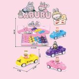 Машинка "LABUBU" з героєм, інерція  12х6х4см/24/288/12шт в кор.