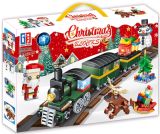 Конструктор 490 деталей "Потяг, Д.Мороз, сніговик, ялинка, олень" (2*18) Конструктор 490 деталей "Потяг, Д.Мороз, сніговик, ялинка, олень" (2*18)