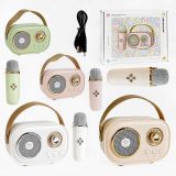 Караоке 4 види, bluetooth, мікрофон, підсвічування, від акумулятора/мережі, type-c, TF-картка, в коробці, МІКС /40/