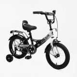 Велосипед 14" дюймів 2-х колісний "CORSO" MAXIS ручне гальмо, дзвіночок, сидіння з ручкою, додаткові колеса, ЗІБРАНИЙ НА 75%, в кор. /1/