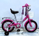 Велосипед 14" дюймів 2-х колісний "CORSO" MAXIS ручне гальмо, дзвіночок, сидіння з ручкою, додаткові колеса, ЗІБРАНИЙ НА 75%, в кор.  /1/