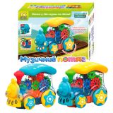 Музичний потяг "TK Group", ОЗВУЧ. УКР. МОВОЮ, весела пісня, підсвічування, колесо вільного ходу, рухомі шестерні, в кор. /72/