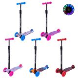 Самокат дитячий 4-х коліс. MAXI, колеса PU світяться, 5 кольорів мікс, п/е /10/